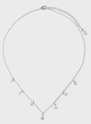 Cubic Zirconia Small Stars Choker Chain Necklace