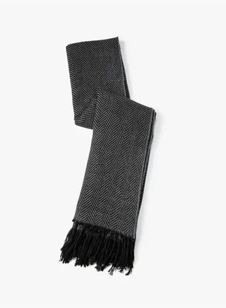 Scarf Tasseled Textured