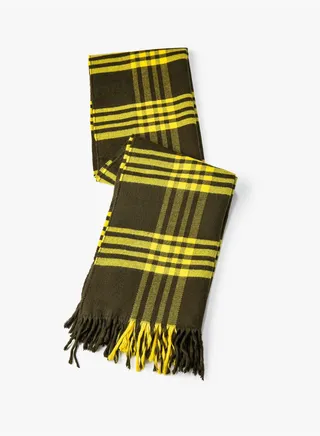 Scarf Plaid Patterned Soft Touch Tasseled
