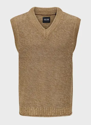 Essential V-Neck Knitted Sweater