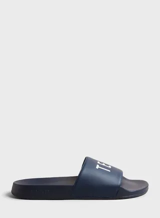 Casual Logo Pool Slides