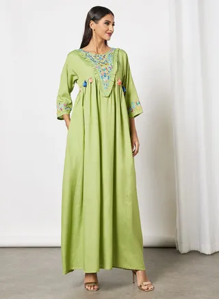 Trendy Maxi Jalabiya With Sheila
