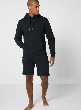 Essential Hoodie And Shorts Set