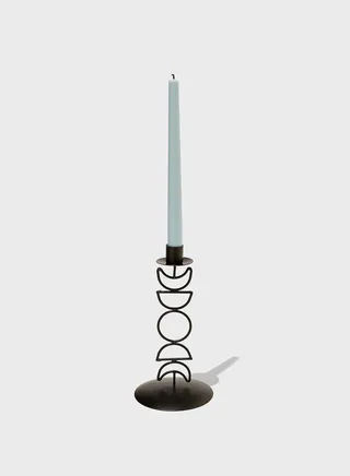 Moon Phases Metal Shaped Candle Holder
