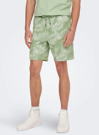 Leaf Printed Shorts