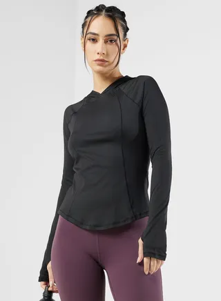 Contrast Seam Hoodie