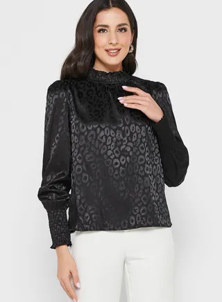 Jacquard Blouse