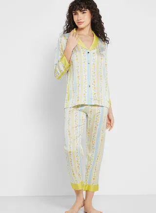 Printed Pyjama Pant Set