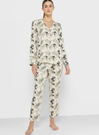 Printed Shirt & Pyjama Set