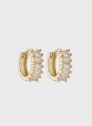 Cz Hoop Earrings