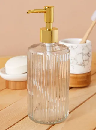 Clear Glass Soap Dispenser