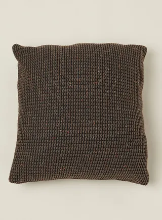 Brown Textured Cushion With Insert 45X45Cm