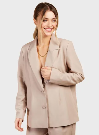 Button Detail Blazer