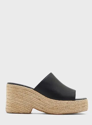 Praline Mid Heel Wedge Sandals