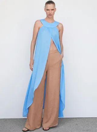 Halter Neck Wrap Detail Dress