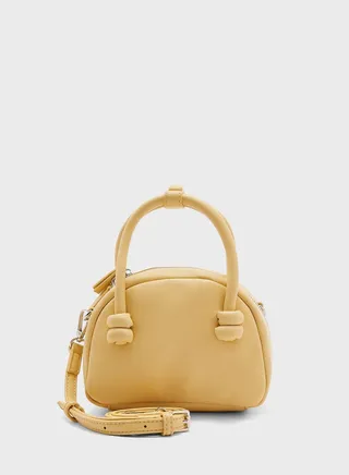 Strap Detail Mini Satchel Bag
