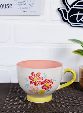 Folk Floral Teacup