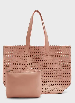 Perforated Pu Tote Bag