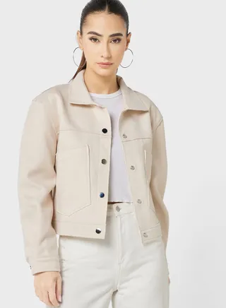Suede Look Jacket
