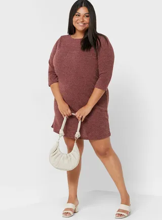 Knitted Round Neck Dress