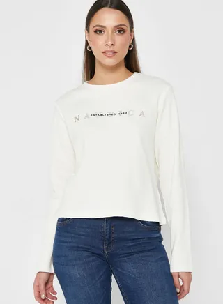 Logo Round Neck Top