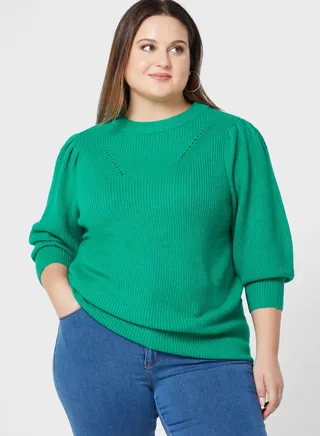 Crew Neck Knitted Sweater
