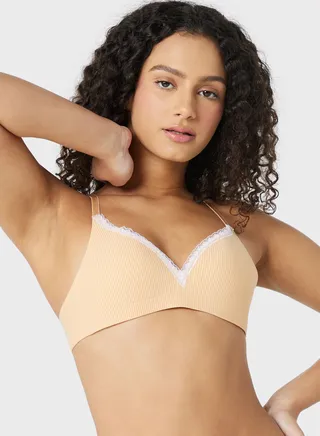 T-Shirt Bra With Mesh Trim