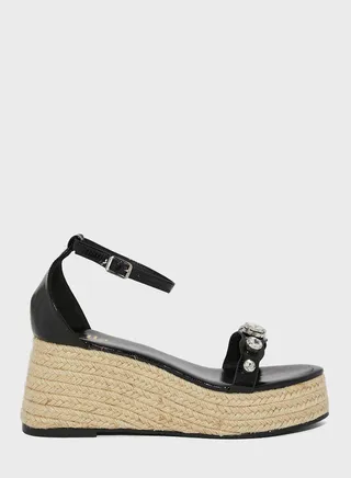 Jewelled & Embellished Wedge Sandals