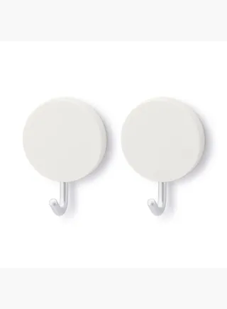 Aluminum Magnet Hook, W 5 x H 7 cm, L, 2 Pieces, Silver