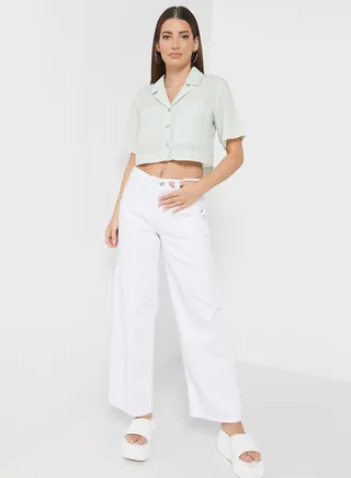 High Waist Straight Jeans
