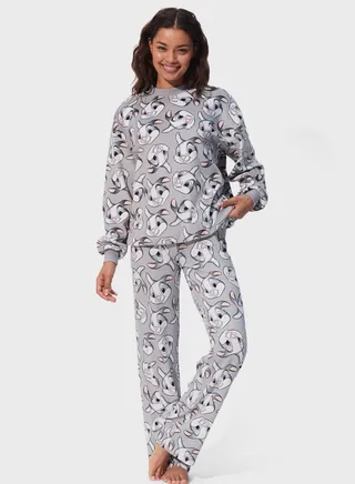 Printed High Waist Pajamas