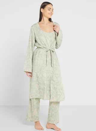 3 Piece Printed Pyjama Set
