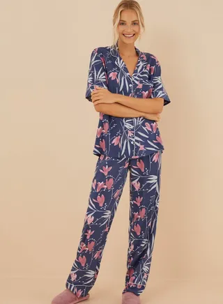 Printed Shirt & Pyjama Pants Set
