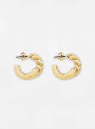 Textured Small Hoop Earrings