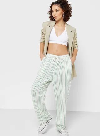 Striped Wide Leg Pants