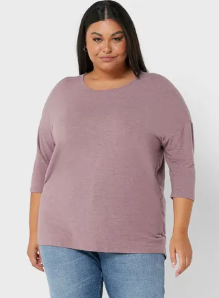 Round Neck Knitted Top