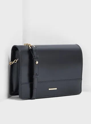 Flap Over Chain String Cross body