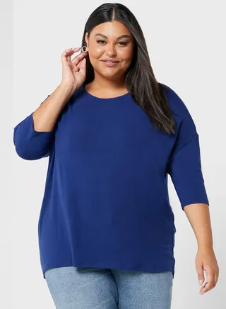 Round Neck Knitted Top