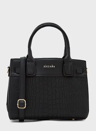 Croc Mix Tote Handbag