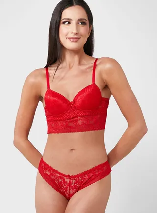 Lace Push Up Bra & Brief Set
