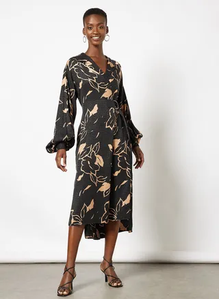 Diaanna Floral Print Wrap Dress