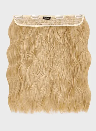 Thick 14" 1 Piece Textured Wave Clip In Hair Extensions -611/Kb88 Golden Blonde