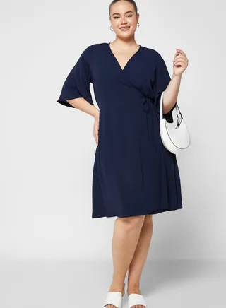 Tie Detail Wrap Dress
