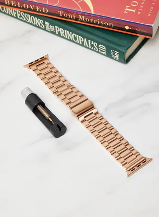 Stainless Steel Rose Gold Apple Watch Strap 38/40Mm