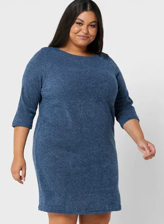 Knitted Round Neck Dress