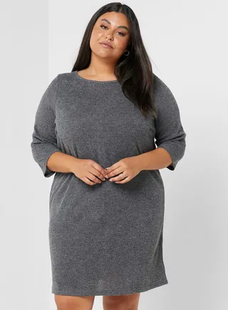 Knitted Round Neck Dress