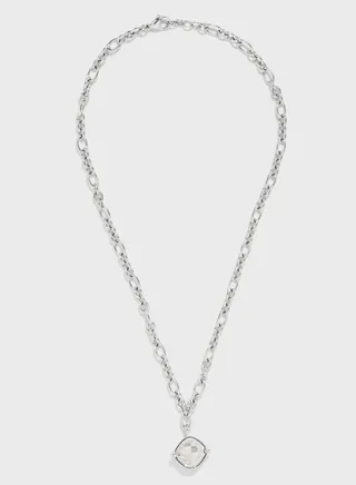 Chain And Stone Pendant Necklace