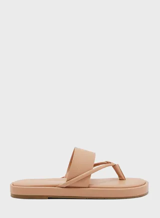 Broad Strap Flat Sandals