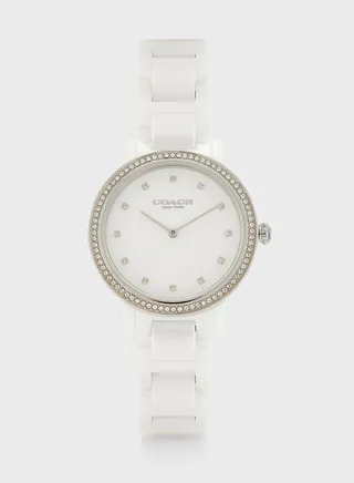 White Ceramic Analog Watch