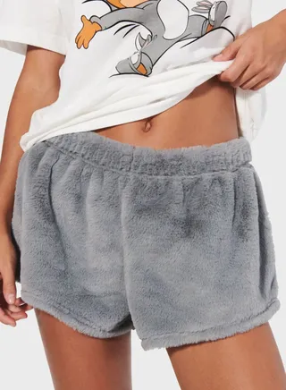 Graphic High Waist Shorts